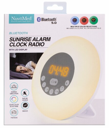 NuvoMed™ Bluetooth Sunrise Alarm Clock Radio, 1 ct - Kroger