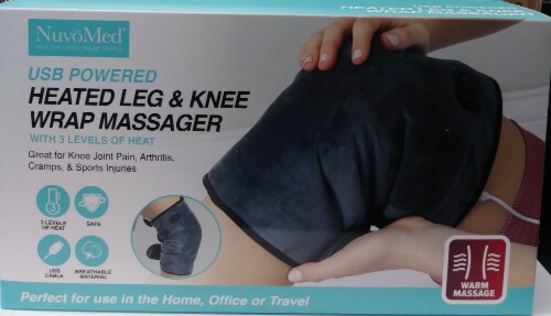 NuvoMed Heated Leg & Knee Wrap Massager Perspective: front