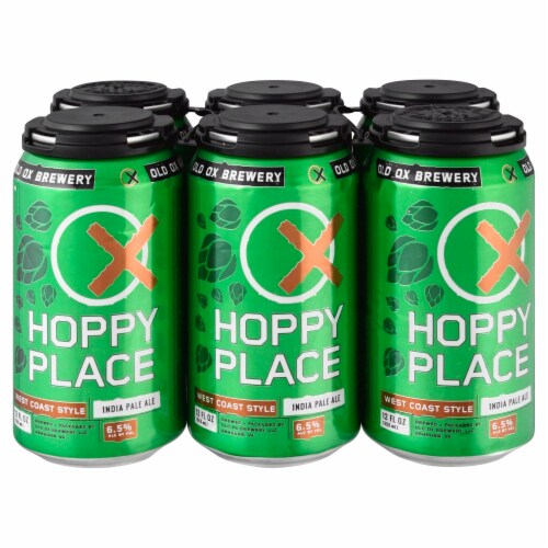 Old Ox Brewery Hoppy Place West Coast Style IPA Perspective: front