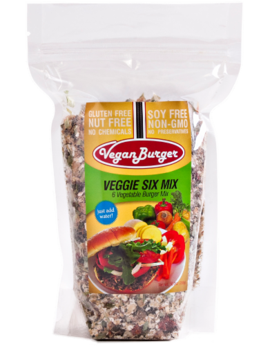 Vegan Burger (9 Patties) - Veggie Six Perspective: front