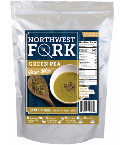 NorthWest Fork Green Pea Soup (Gluten-Free, Non-GMO, Kosher, Vegan) Perspective: front