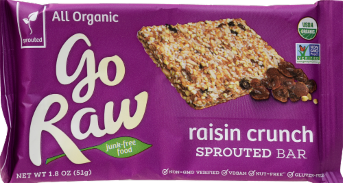 Go Raw Raisin Crunch Seed Bars Perspective: front