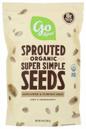 Go Raw® Sprouted Organic Super Simple Sunflower & Pumpkin Seeds Perspective: front