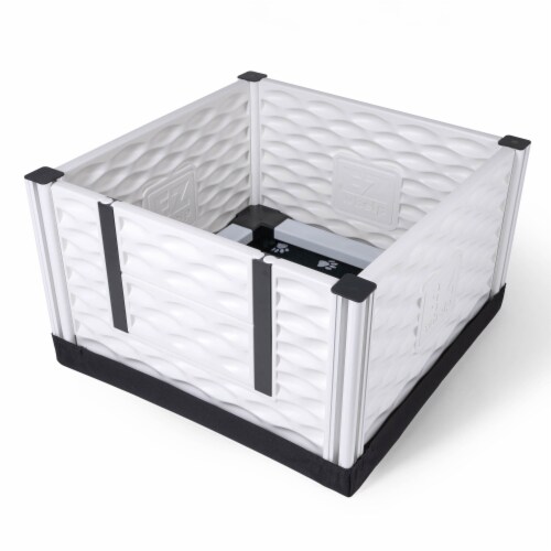 EZwhelp EZclassic 28 x28 Puppy Dog Whelping Box Playpen w/Rails & Liner, Black Perspective: front