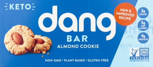 Dang® Almond Cookie Keto Bars Perspective: front