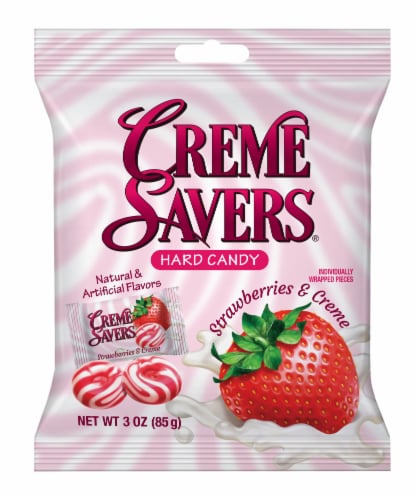 Creme Savers® Strawberries & Creme Hard Candy Perspective: front