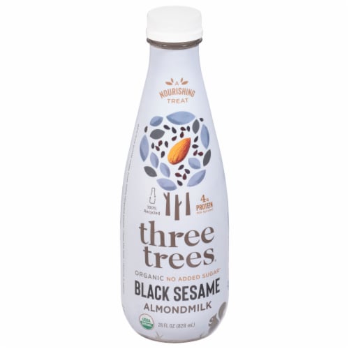 Three Trees® Organic Black Sesame Almondmilk Perspective: front