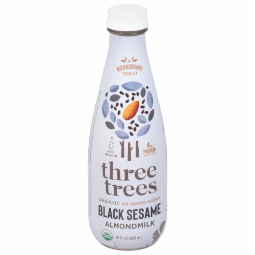 Three Trees® Organic Black Sesame Almondmilk Perspective: front