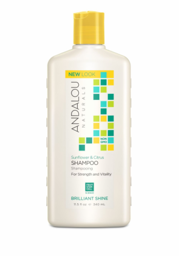 Andalou Naturals Sunflower And Citrus Brilliant Shine Shampoo Perspective: front