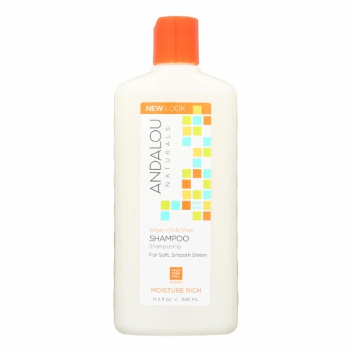 Andalou Naturals Moisture Rich Shampoo Argan and Sweet Orange - 11.5 fl oz Perspective: front