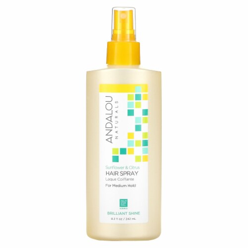 Andalou Naturals Perfect Hold Sunflower Hair Spray Perspective: front