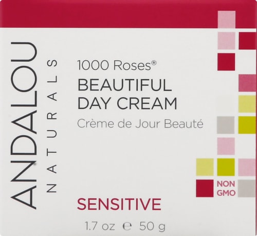 Andalou Naturals 1000 Roses Beautiful Day Cream Perspective: front
