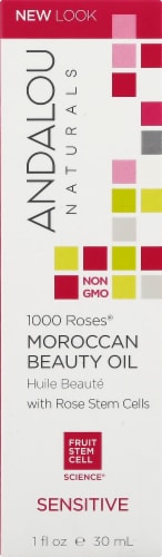 Andalou 1000 Roses Moroccan Beauty Oil Perspective: front