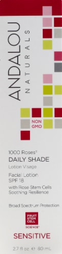 Andalou Naturals 1000 Roses Daily Shade Lotion SPF 18 Perspective: front