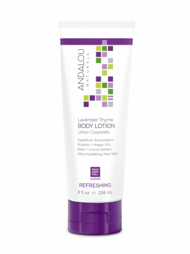 Andalou Naturals Lavender Thyme Refreshing Body Lotion Perspective: front