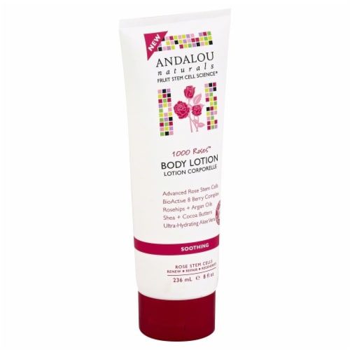 Andalou Naturals 1000 Roses Soothing Body Lotion Perspective: front