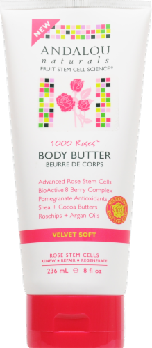 Andalou Naturals 1000 Roses Body Butter Perspective: front