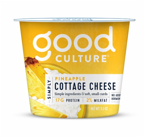 Good Culture Simply Pineapple Cottage Cheese Perspective: front