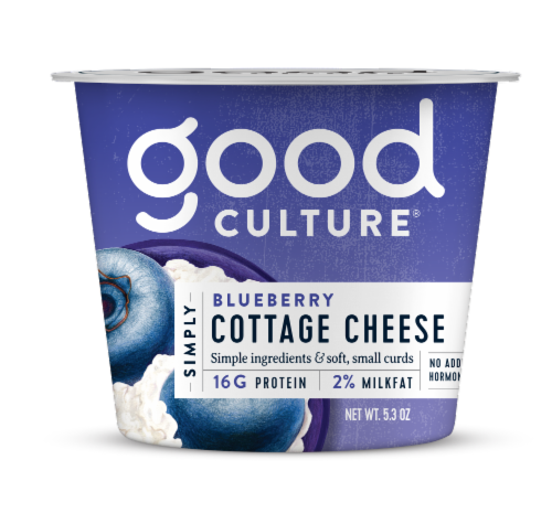 Good Culture Blueberry Cottage Cheese Perspective: front