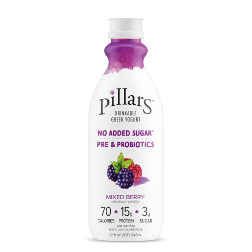 Pillars® Mixed Berry Drinkable Greek Yogurt Perspective: front