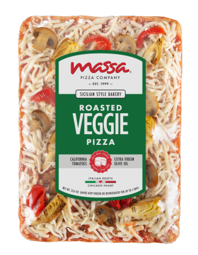 Massa® Pizza Company Sicilian Style Roasted Veggie Frozen Pizza Perspective: front