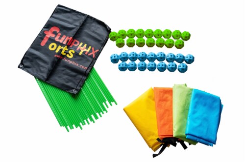 Funphix Supersized Glow in The Dark Building Fort Perspective: front