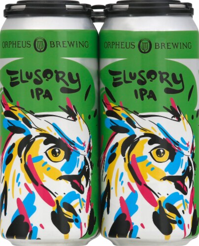 Orpheus Brewing Elusory IPA Perspective: front
