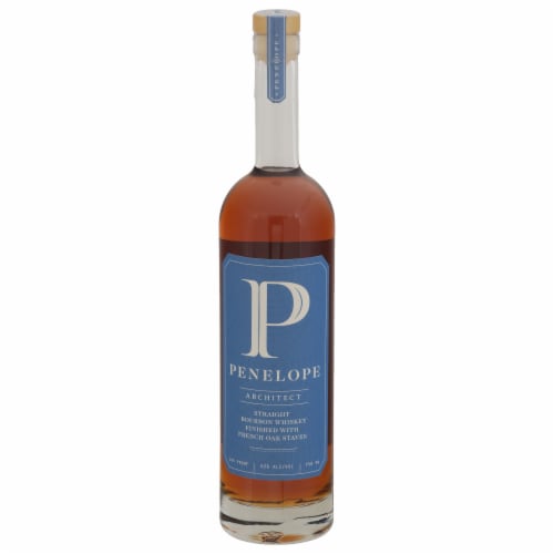 Penelope Architech Straight Bourbon Whiskey Finished with French Oak Staves Perspective: front