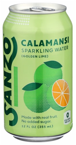 Sanzo Calamansi (Golden Lime) Sparkling Water Perspective: front