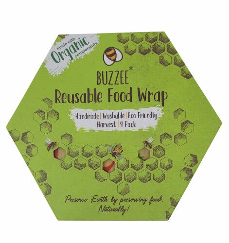 Buzzee® Harvest Reusable Food Wraps Perspective: front