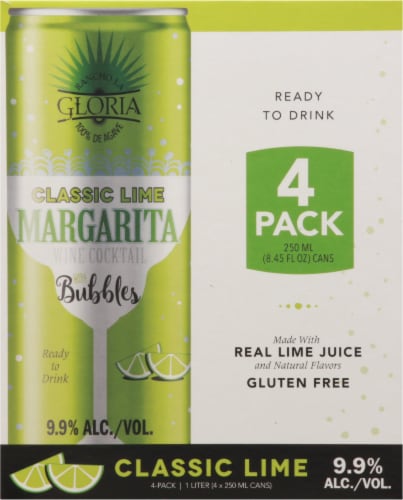 Rancho La Gloria Classic Lime Margarita Wine Ready to Drink Cocktail Perspective: front