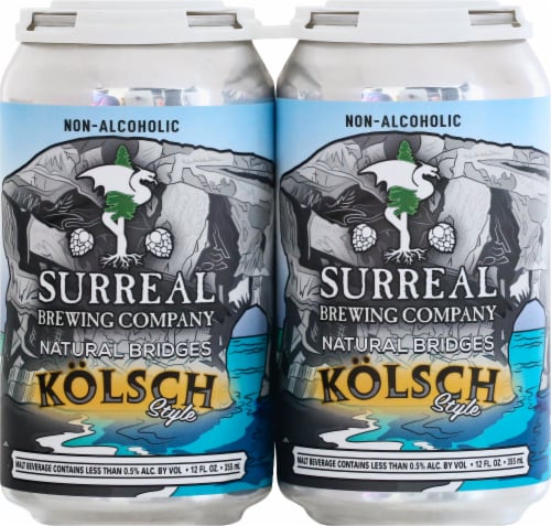 Surreal Brewing Company Natural Bridges Kolsch Style Flavored Hard Beverage Perspective: front