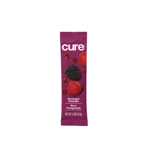 Cure Hydration® Hydrating Electrolyte Mix Berry Pomegranate Perspective: front
