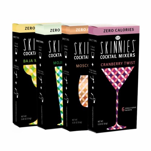 RSVP Skinnies™ Cocktail Mixer Packets Variety Pack Perspective: front