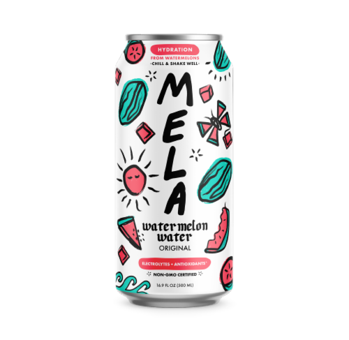 Mela Natural Watermelon Water Perspective: front
