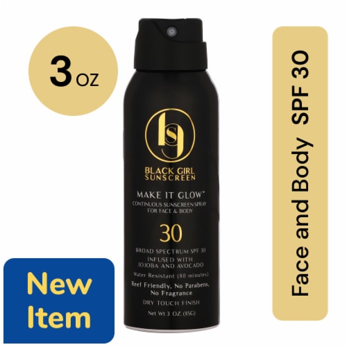 Black Girl Sunscreen® Make It Glow™ SPF 30 Perspective: front