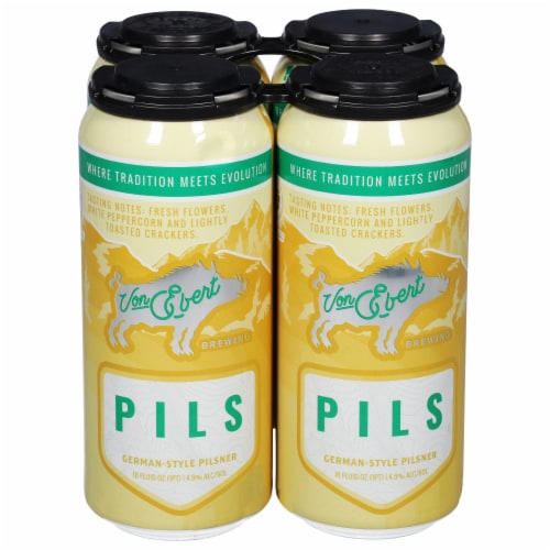 Von Ebert Brewing German-Style Pilsner Craft Beer Perspective: front