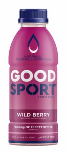 Good Sport® Wild Berry Sports Drink Bottle Perspective: front