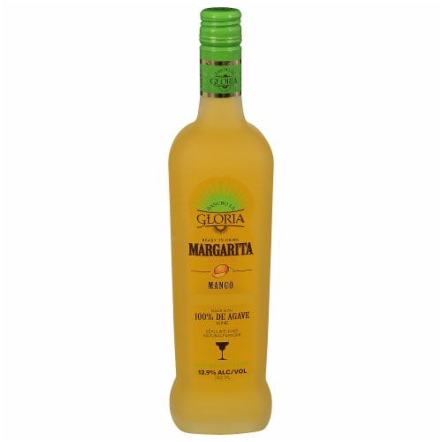 Rancho La Gloria Mango Margarita Wine Ready to Drink Cocktail Single Bottle Perspective: front