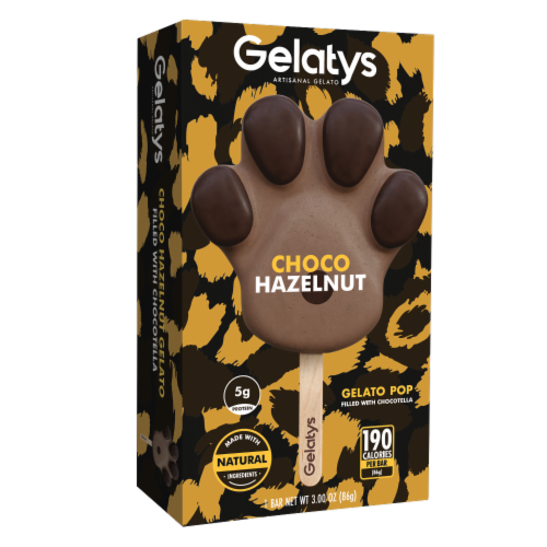 Gelatys® Chocotella Paw Gelato Bar Perspective: front