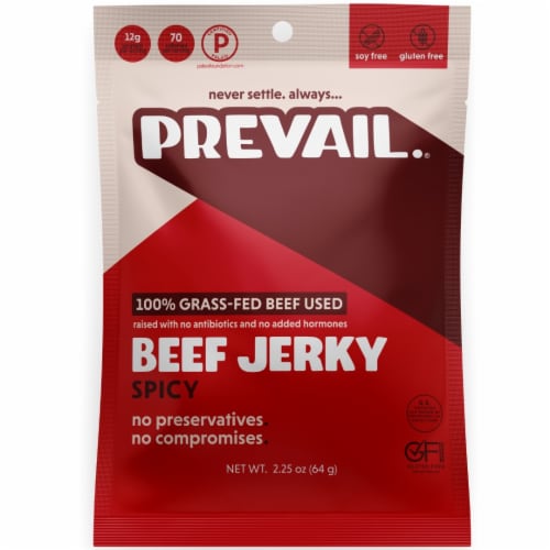 Prevail® Spicy Beef Jerky Perspective: front