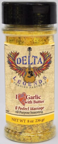 Delta Legends Garlic with Butter All Purpose Seasoning Perspective: front