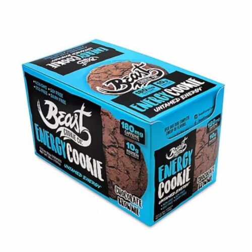 Beast Chocolate Brownie Energy Cookie Perspective: front