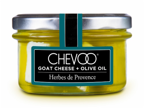Cheevo® Goat Cheese in Olive Oil Perspective: front