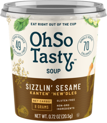 OhSo Tasty Sizzlin' Sesame Soup Cup Perspective: front