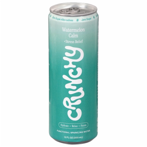 Crunchy Hydration Watermelon Sparkling Herbal Water Perspective: front