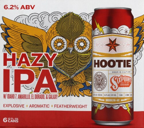 Sixpoint Brewery Hootie Hazy IPA Perspective: front