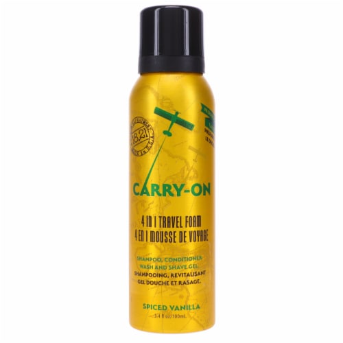 18.21 Man Made Carry On 4-in-1 Travel Foam Spiced Vanilla 3.4 oz Perspective: front