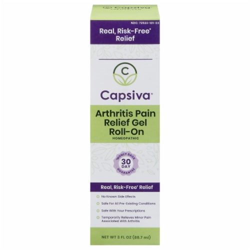 Capsiva - Arthritis Relief Gel Roll -3 oz Perspective: front