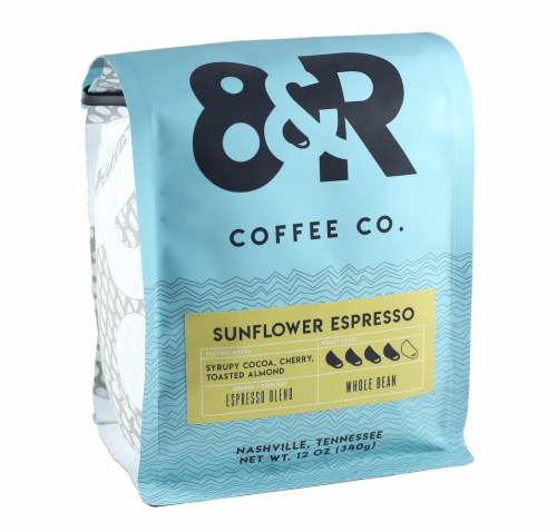 8th & Roast Sunflower Espresso Whole Bean Coffee Perspective: front